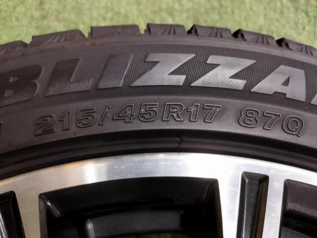 [100-5H] 【スタッドレスセット!】 トヨタ 86/ZN6 GTリミテッド 後期 純正 + BRIDGESTONE BLIZZAK VRX3 215/45R17 2023年モデル