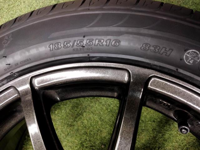 [4H] 【コンパクト16☆タイヤラベル付きセット!】 632 LOXARNY SPORT RS-10 + KENDA KUAVELA SL KR32 185/55R16 2026年モデル
