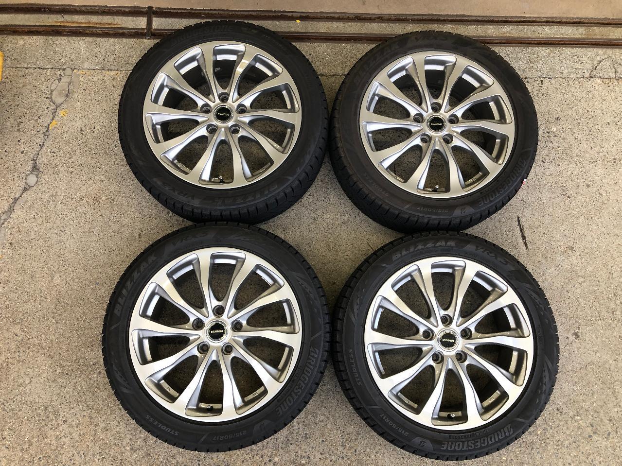 Levorg SIZE BRIDGESTONE BALMINUM TR10 + BRIDGESTONE BLIZZAK VRX3