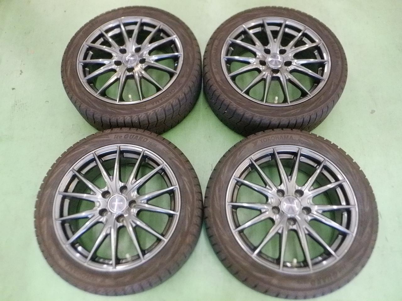 These wheels were fitted to a Lexus IS! VELVA SPORT + YOKOHAMA ice GUARD iG70