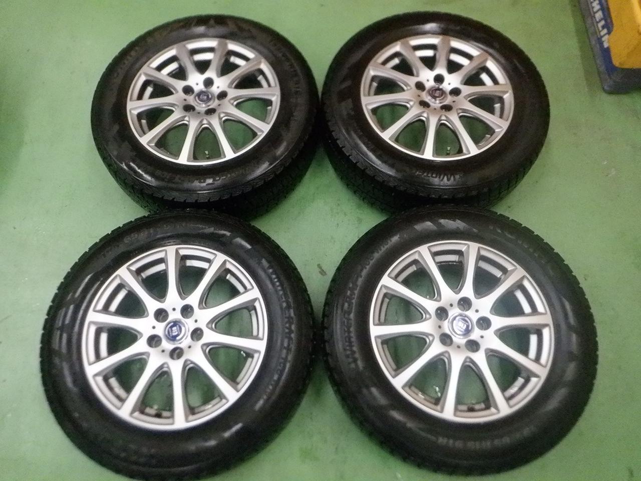 430 series/50 series Prius size! ABE SHOKAI LA STRADA TIRADO Eta 10-spoke + KUMHO WINTERCRAFT ice Wi 61