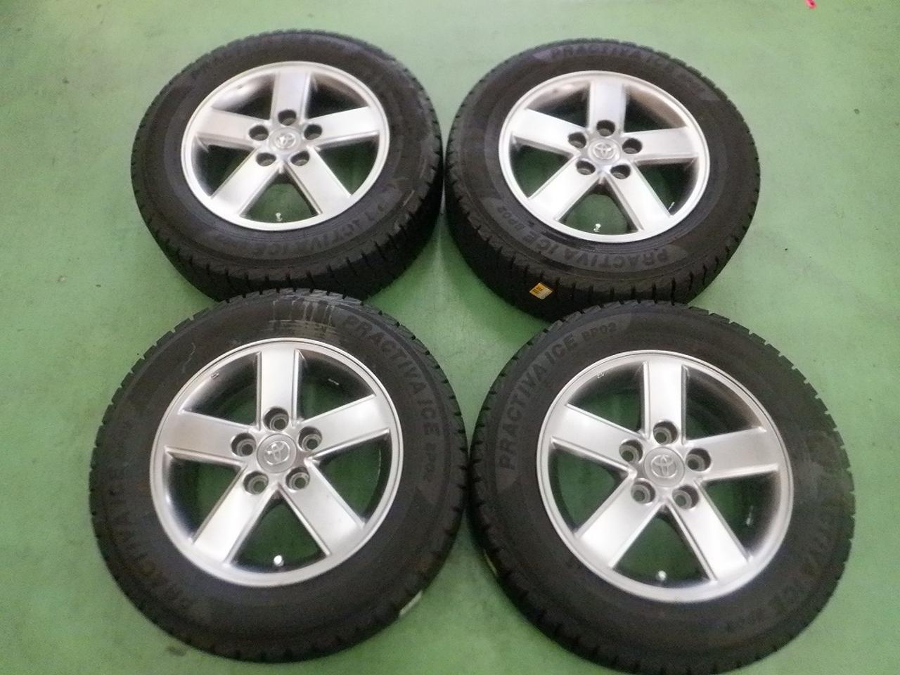 3TOYOTA Voxy genuine 5-spoke + PRACTIVA ICE BP02