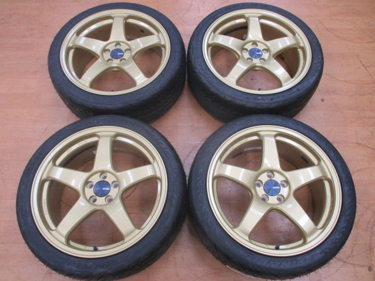 ENKEI PerformanceLine PF05 + FINALIST 595 EVO Popular gold!! With new tires