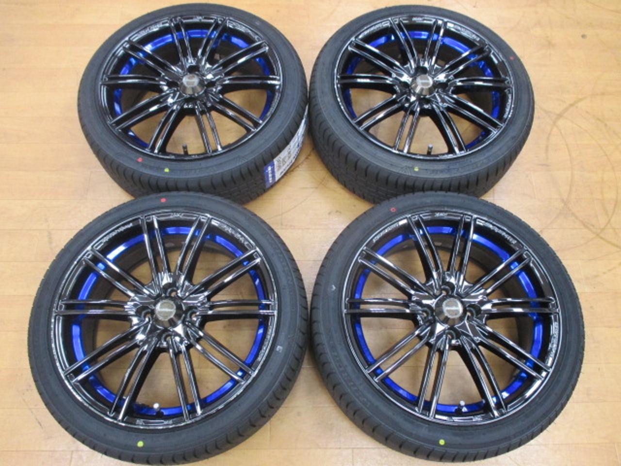 weds WedsSport SA-54R Blue Light Chrome-to- + WINRUN R330 Popular color!! With new tires