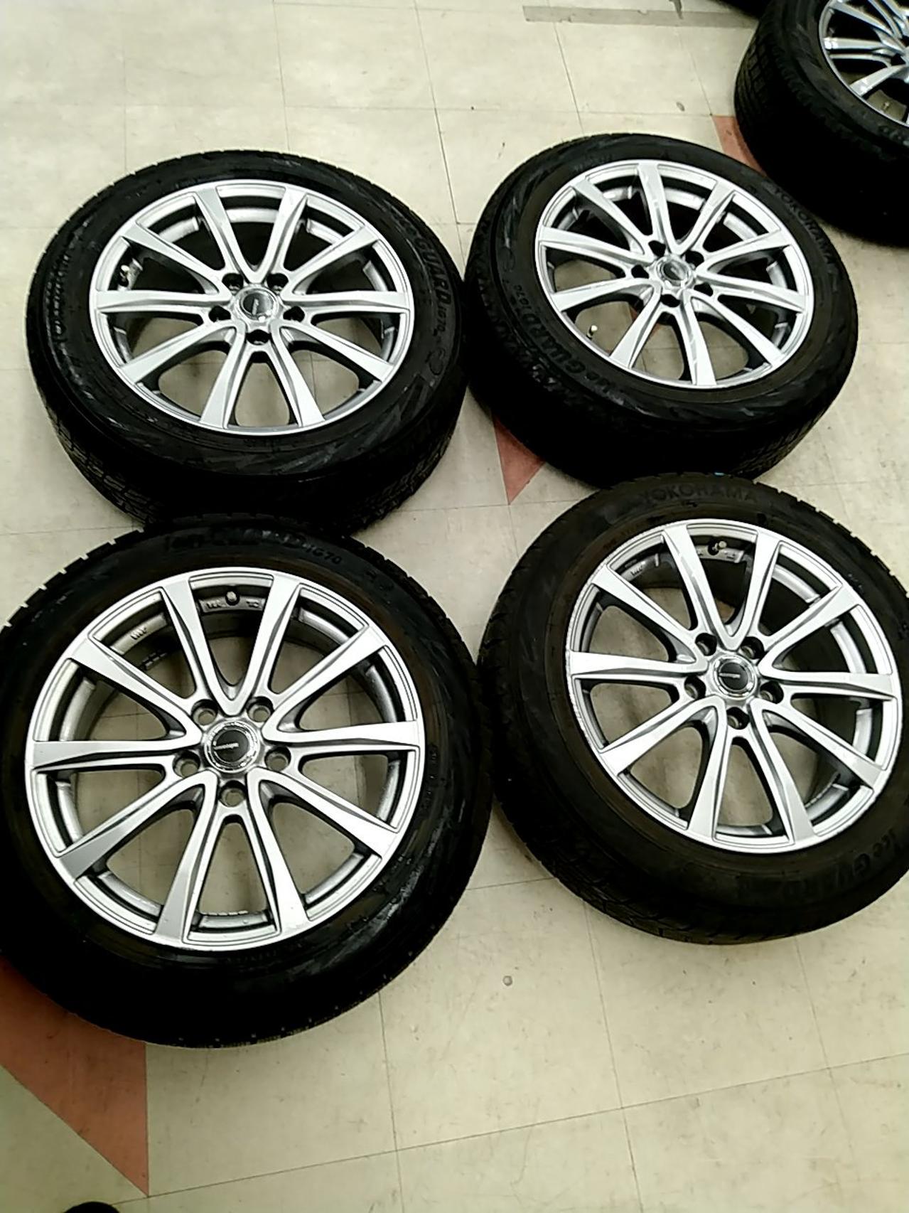 YOKOHAMA wheels specifically for flat-seat nuts. Millous + YOKOHAMAICEGUARD IG70