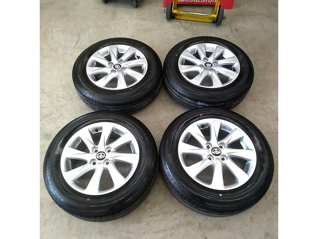 Toyota genuine parts Aqua Z grade / MXPK11 Aluminum wheels + BRIDGESTONE ECOPIA EP150