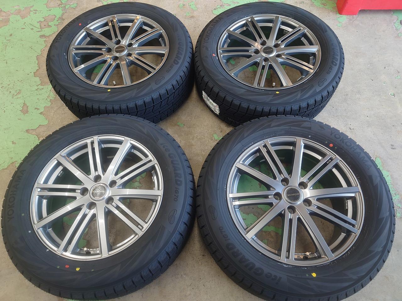 BRIDGESTONE tires manufactured in 2026 BALMINUM BR10 + YOKOHAMA iceGUARD iG70 235 / 60R18 114.3-5H 4 pieces set