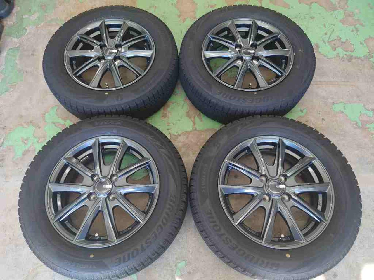 JAPAN SANYO ZACK SPORT FT + BRIDGESTONE BLIZZAK VRX2 185 / 65R15 100-4H 4 pieces set