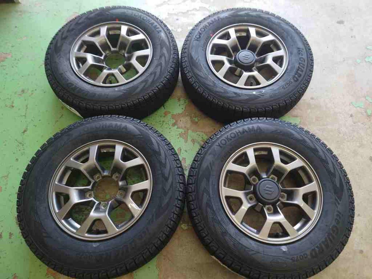 Suzuki genuine Jimny Sierra genuine wheel + YOKOHAMA iceGUARD SUV G075 195 / 80R15 4 pieces set