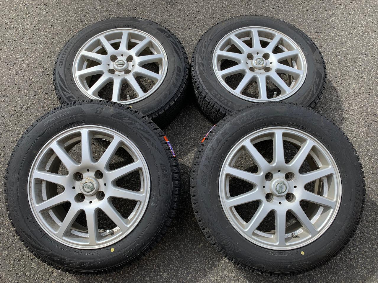 BRIDGESTONE BLIZZAK VRX2 + Nissan genuine Spoke wheels