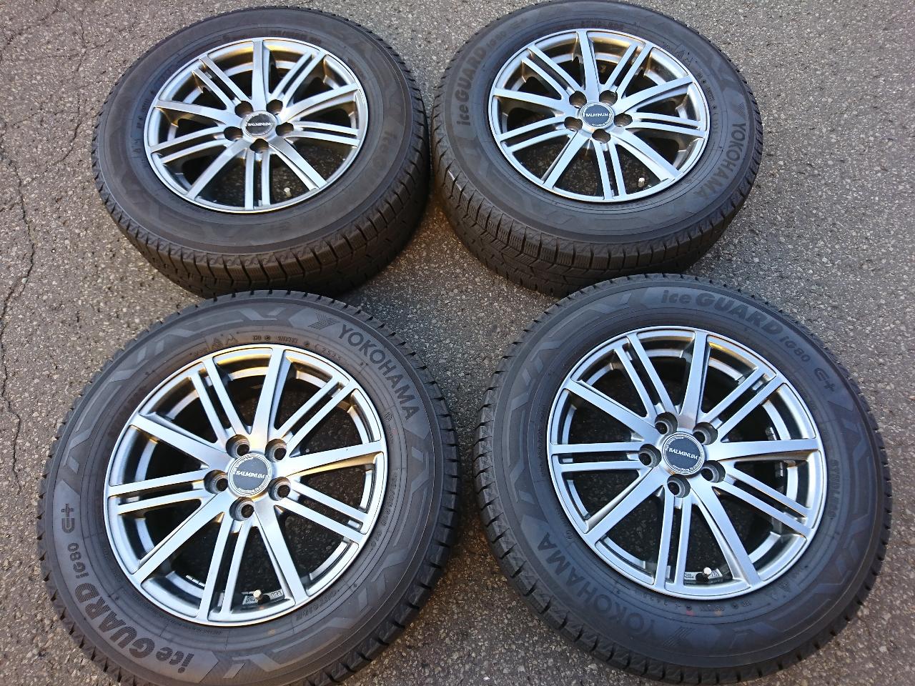 YOKOHAMA iceGURAD IG80 + BRIDGESTONE BALMINUM V5