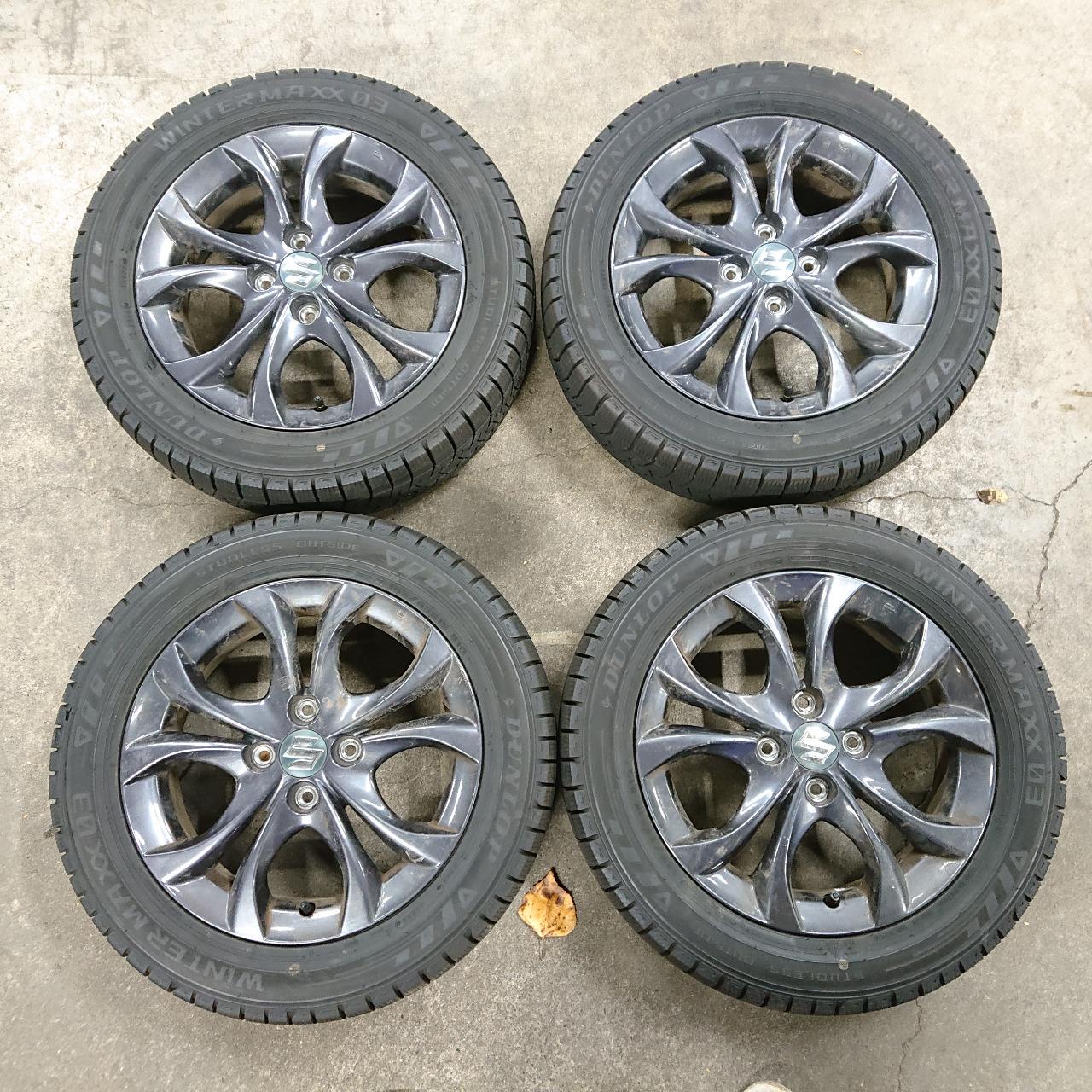 DUNLOP WINTERMAXX WM03 + SUZUKI Solio original wheel