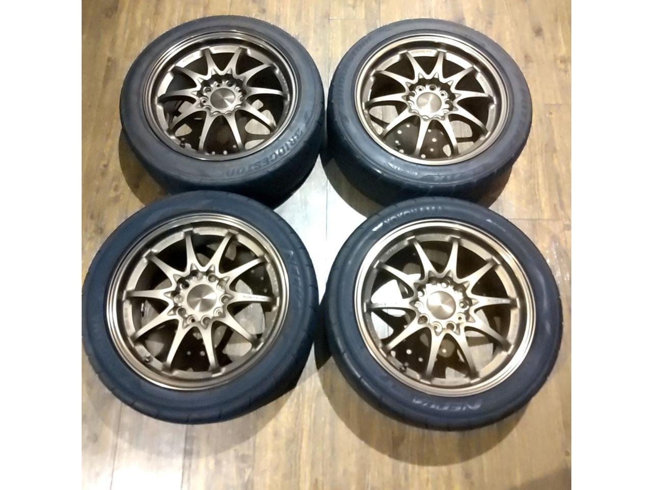 RAYSVOLK RACING CE28+YOKOHAMAAD08R+BRIDGESTONERE71R