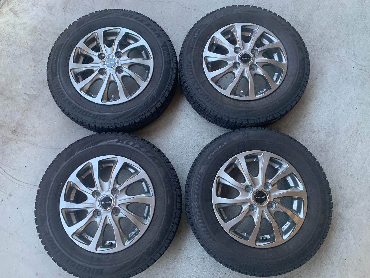Tier 2 BALMINUM TR10 + BRIDGESTONE BLIZZAK VRX2 4 pieces set