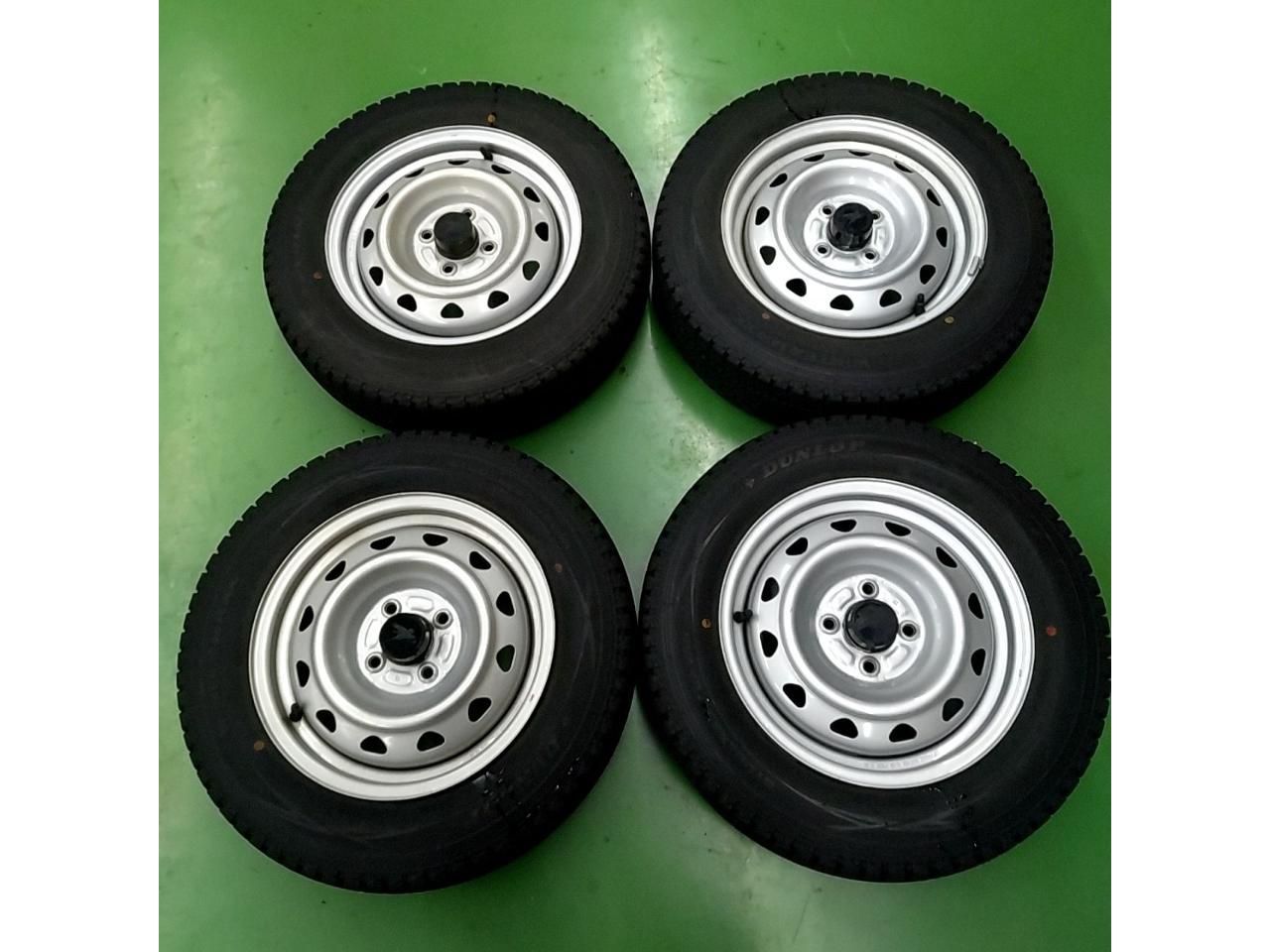 weds Carrowin PC-504S + DUNLOP WINTERMAXX SV01 155 / 80R14 88 / 86N LT In the Probox !!