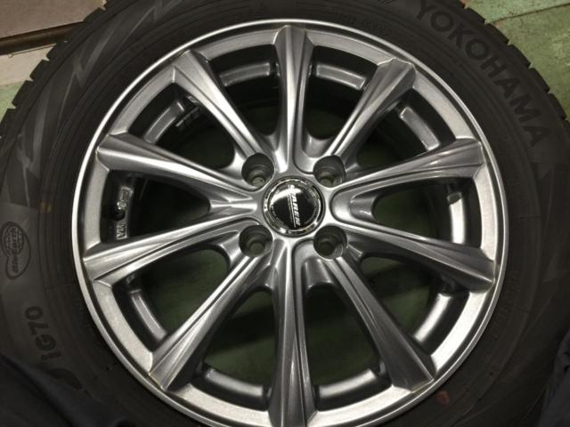 【HOTSTUFF】 WAREN アルミホイール + 【YOKOHAMA】ice GUARD iG70 4本セット