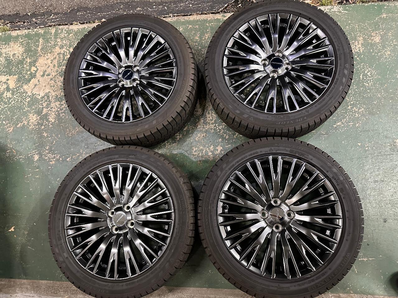 Nissan original AUTECH FE13 aura Genuine Alloy Wheels + DUNLOP WINTERMAXX WM03