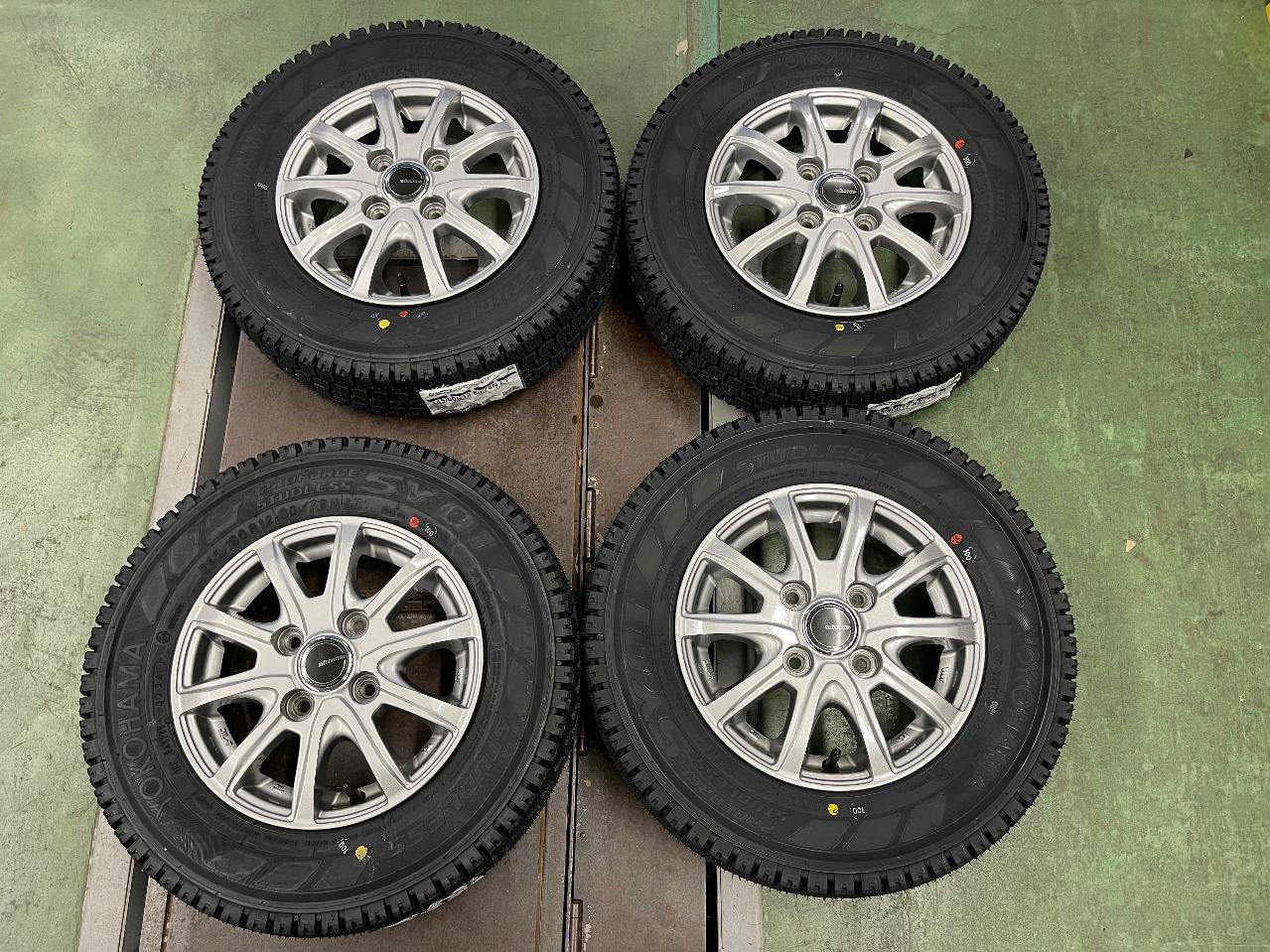Bargain items from YOKOHAMA MILLOUS +SY01 145 / 80R12 80/78 4 pieces set