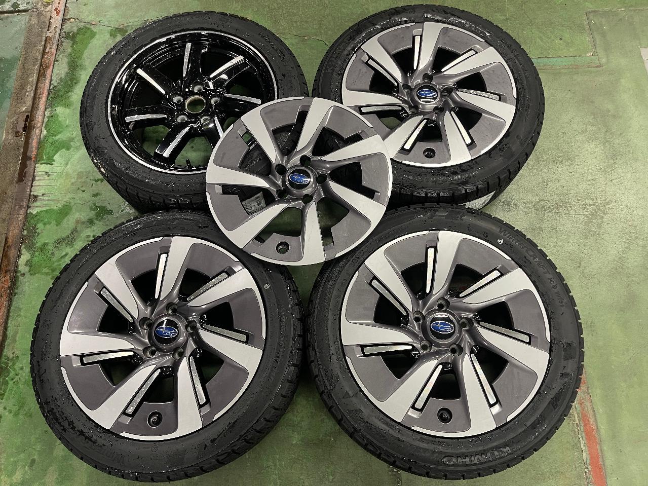 Subaru genuine Revu~ogu original wheel + KUMHO / MARSHAL WinterCRAFT ice Wi 61
