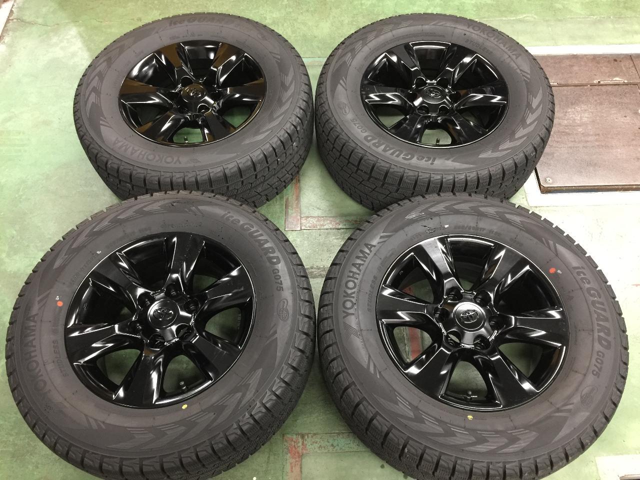 【トヨタ純正】ランドクルーザープラド純正 アルミホイール + 【YOKOHAMA】ice GUARD G075 4本セット
