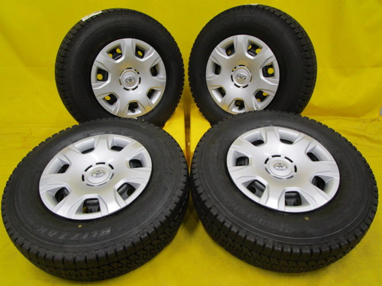 Comes with brand new studless tires!! TOYOTA Hiace / 200 system Genuine steel wheel + BRIDGESTONE BLIZZAK VL10