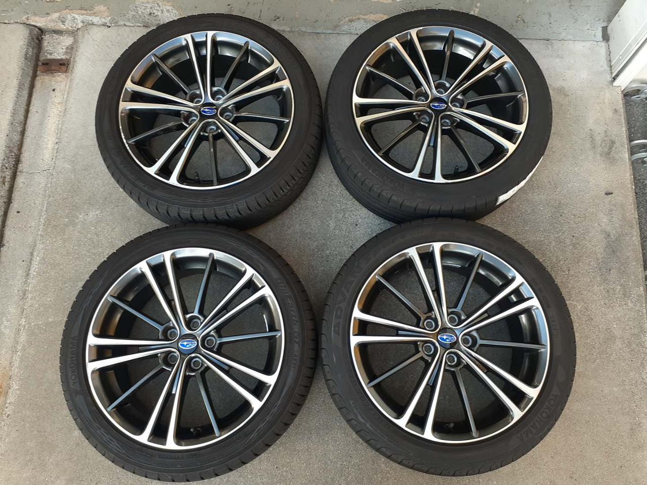 SUBARU BRZ ZD8 S grade Genuine 10-spoke + YOKOHAMA BluEarth-GT AE 51 + ADVAN V105 215 / 45R17 Made in 2023