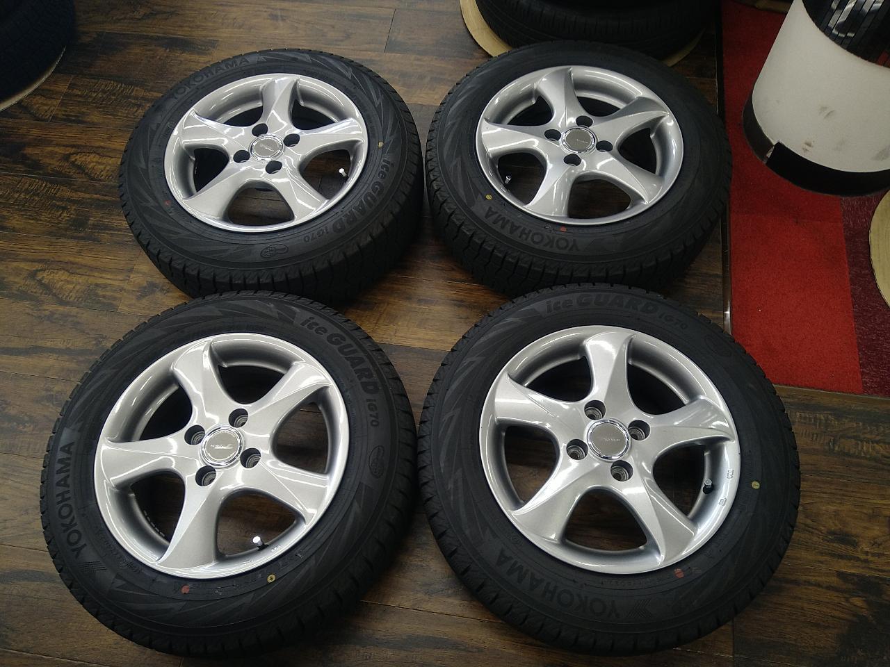 BRIDGESTONE TOPRUN 14 inches + YOKOHAMA ice GUARD iG70 165 / 70R14