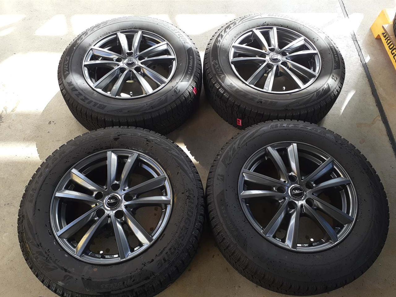 weds NIRVANA Twin 5-spoke + BRIDGESTONE BLIZZAK VRX2 215 / 65R16 Made in 2023
