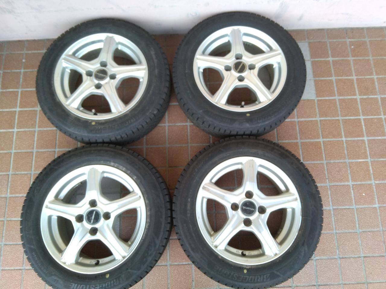 BRIDGESTONE BALMINUM VR5 + BRIDGESTONE BLIZZAK VRX3 165 / 65R14