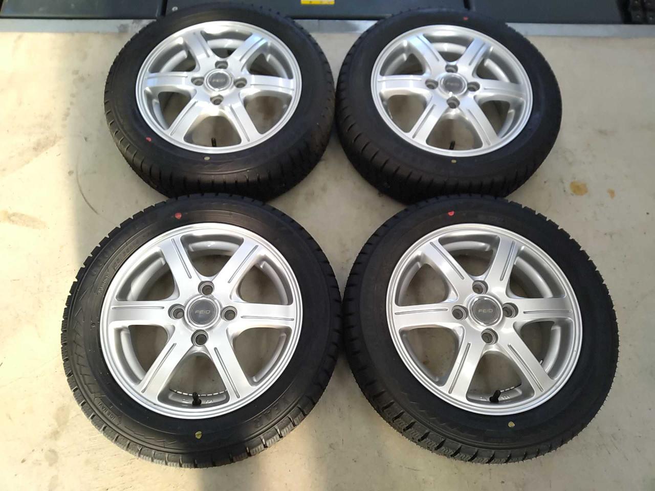 New tires and used wheel set BRIDGESTONE FEID G6 + GOODYEAR ICE NAVI Eight