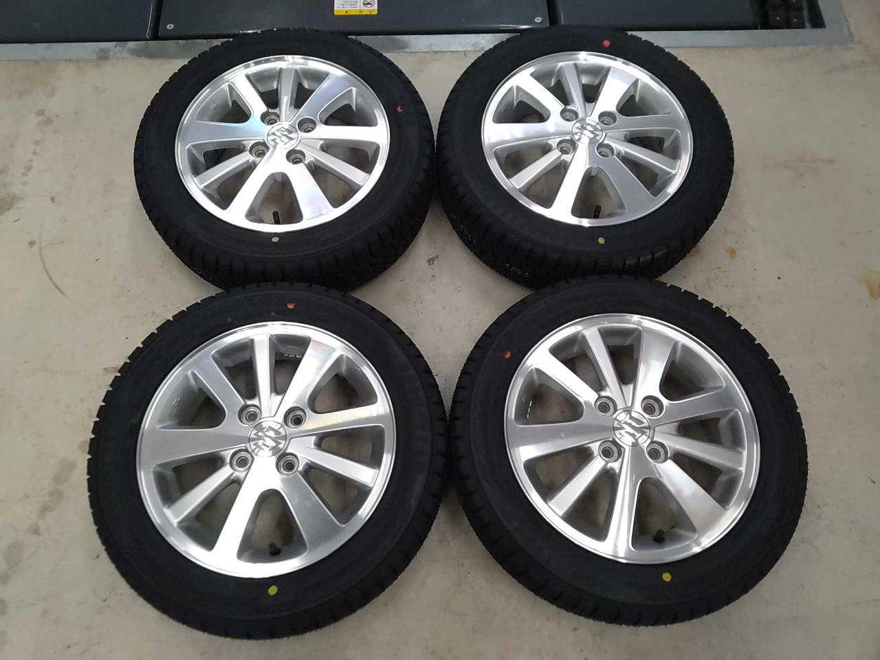 New tires and used wheels Suzuki genuine EVERY WAGON / DA 17 W Original wheel + GOODYEAR ICE NAVI Eight