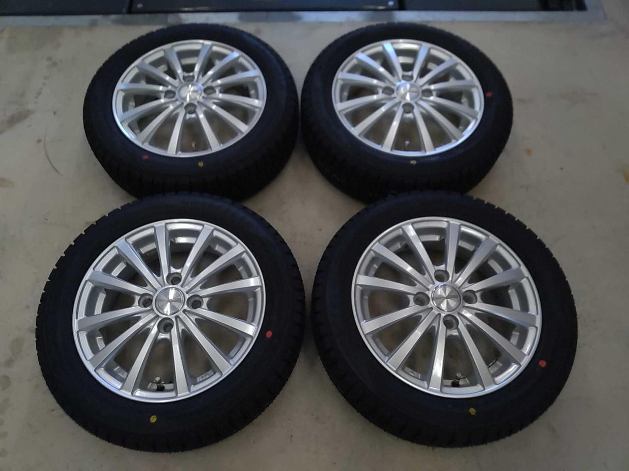 New tires and used wheel set YOKOHAMA WEZEN Spoke wheels + GOODYEAR ICE NAVI8