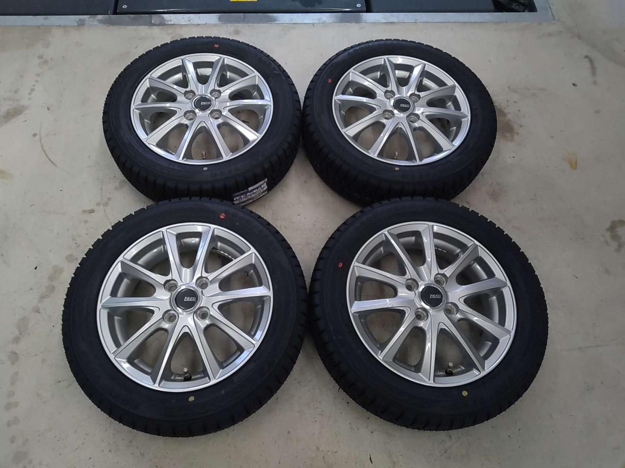 Used wheels and new tire set BRIDGESTONE PREO Spoke wheels + GOODYEAR ICE NAVI8