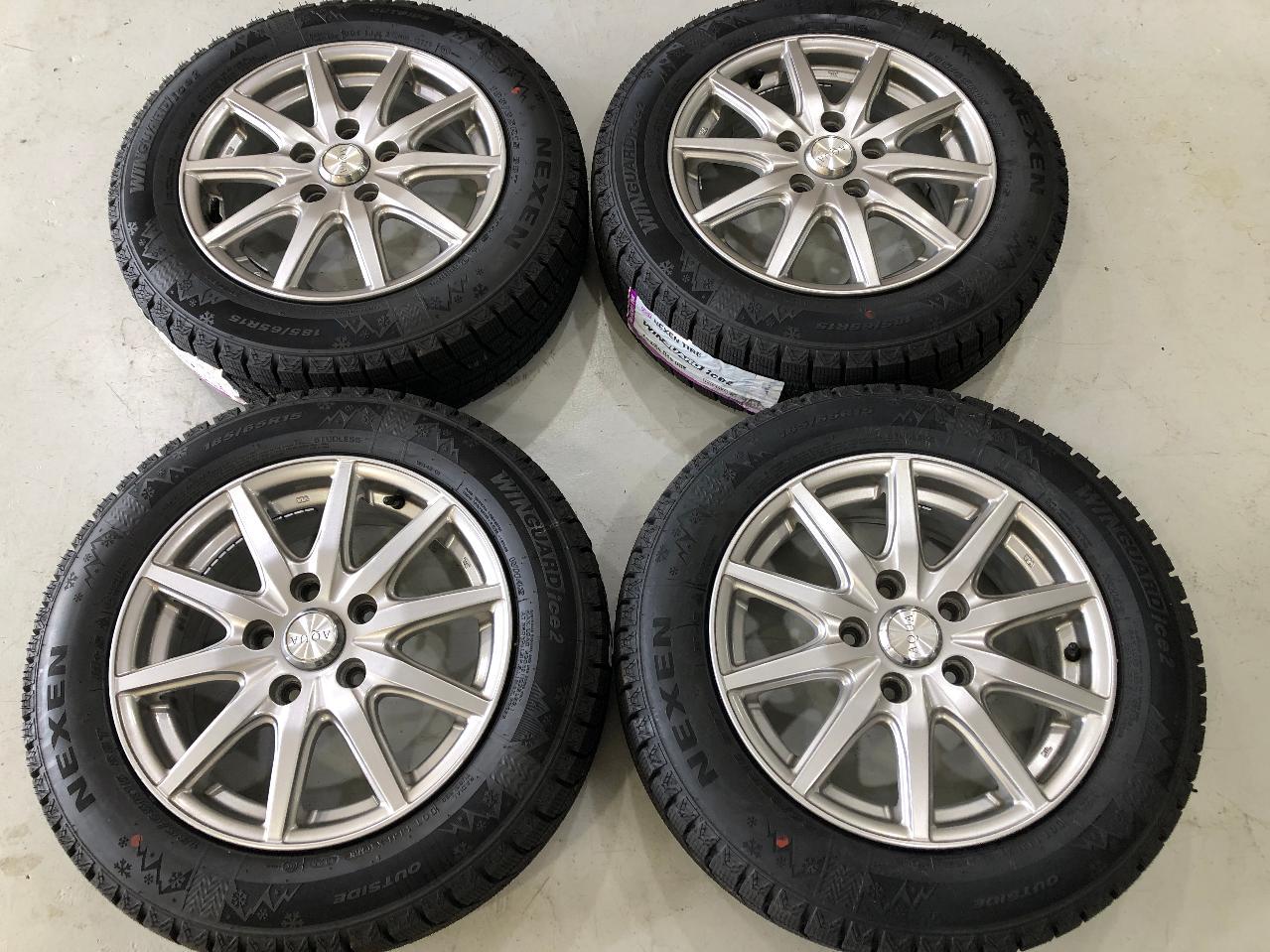 AQUA + NEXEN / ROADSTONE NEXEN WINGUARD ice 2 185 / 65R15 Four