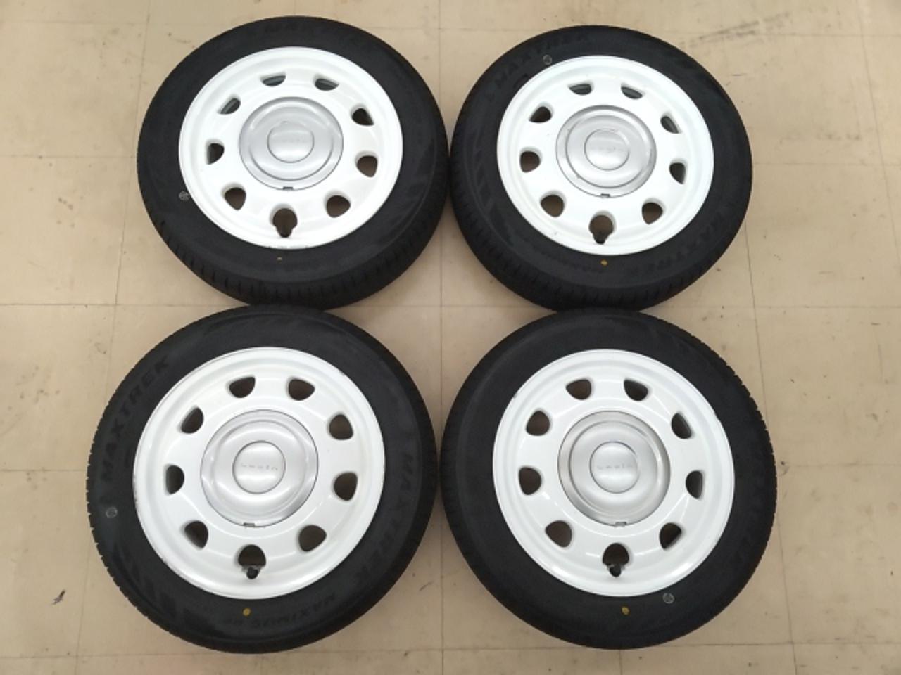 Genuine Suzuki Alto Lapin Chocolat Alloy Wheels + MAXTREK MAXIMUS M2 155 / 65R14
