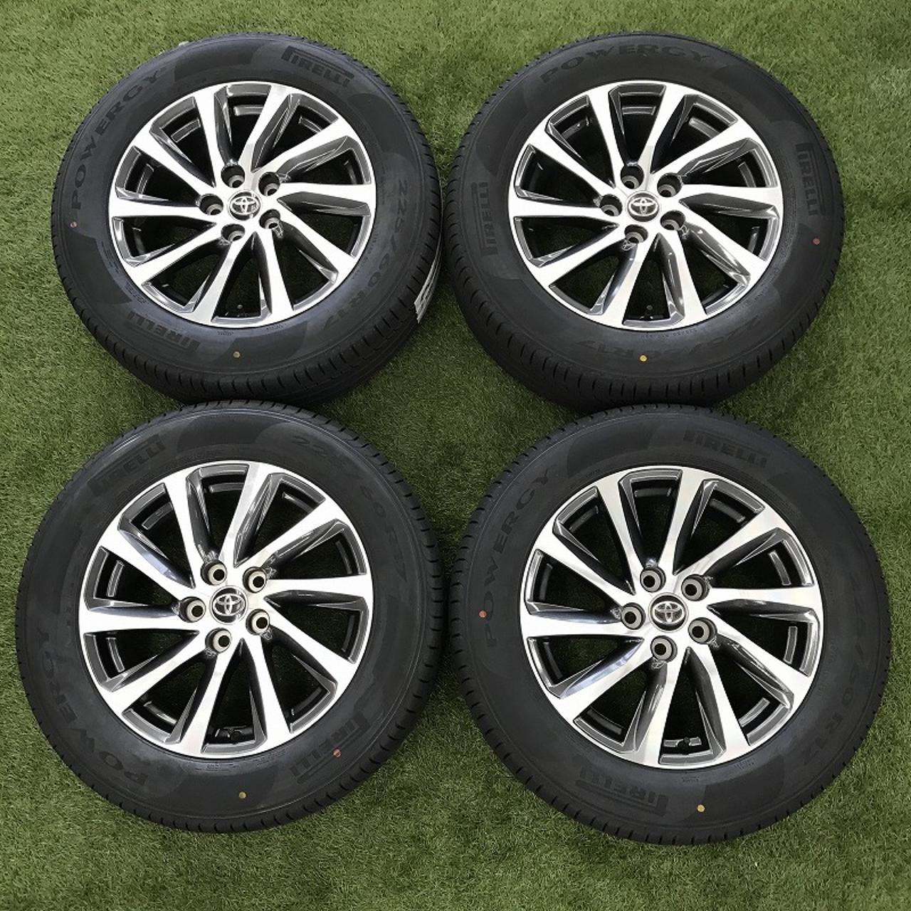 Free try-on!! Genuine Toyota parts 30 Series Alphard Genuine cutting bright aluminum wheels + PIRELLI POWERGY TM 225 / 60R17 Manufactured in 2026