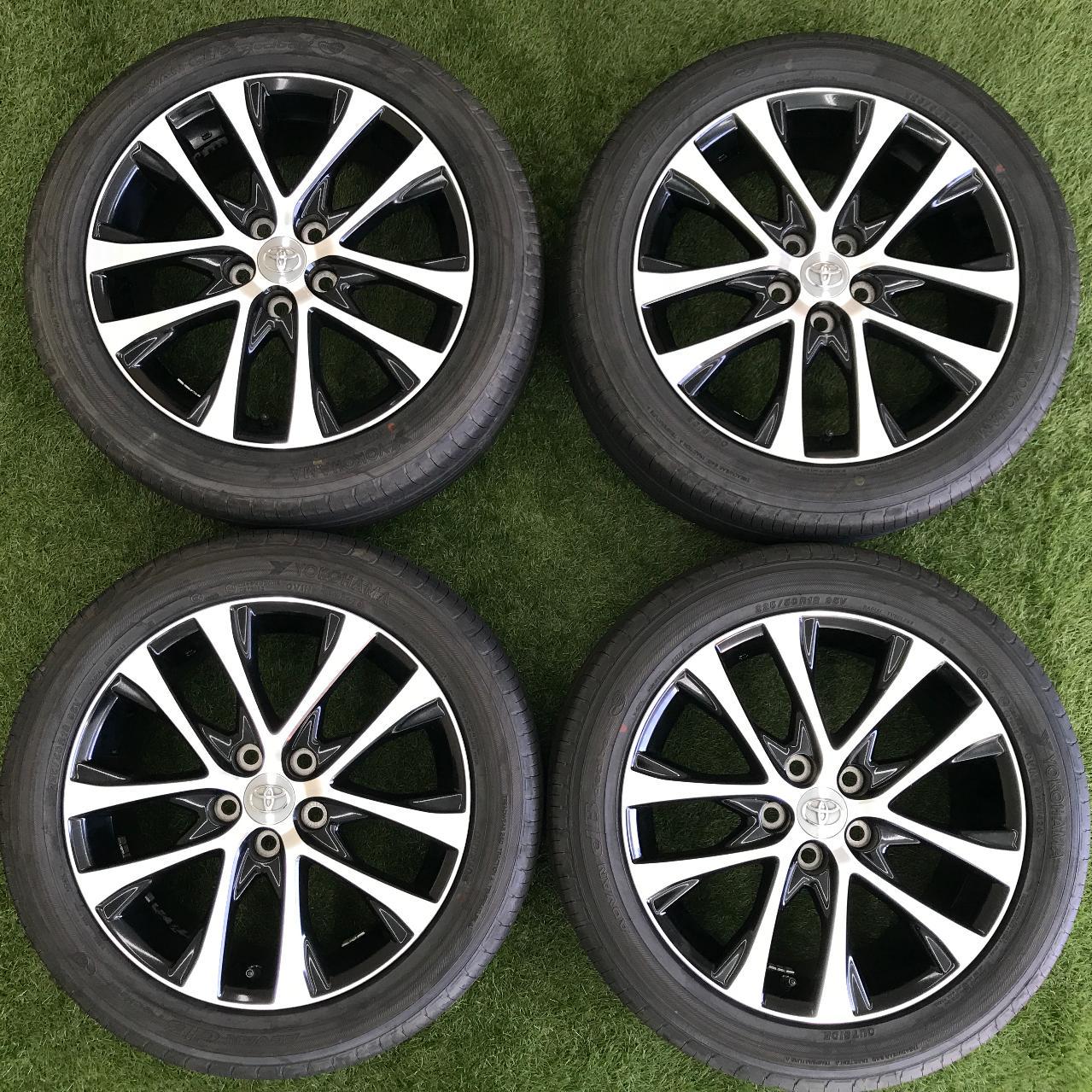 Free try-on!! Genuine Toyota parts 50 system Estima Late Aeros model Original aluminum wheel + YOKOHAMA ADVAN dB decibel 225 / 50R18 Manufactured in 2026