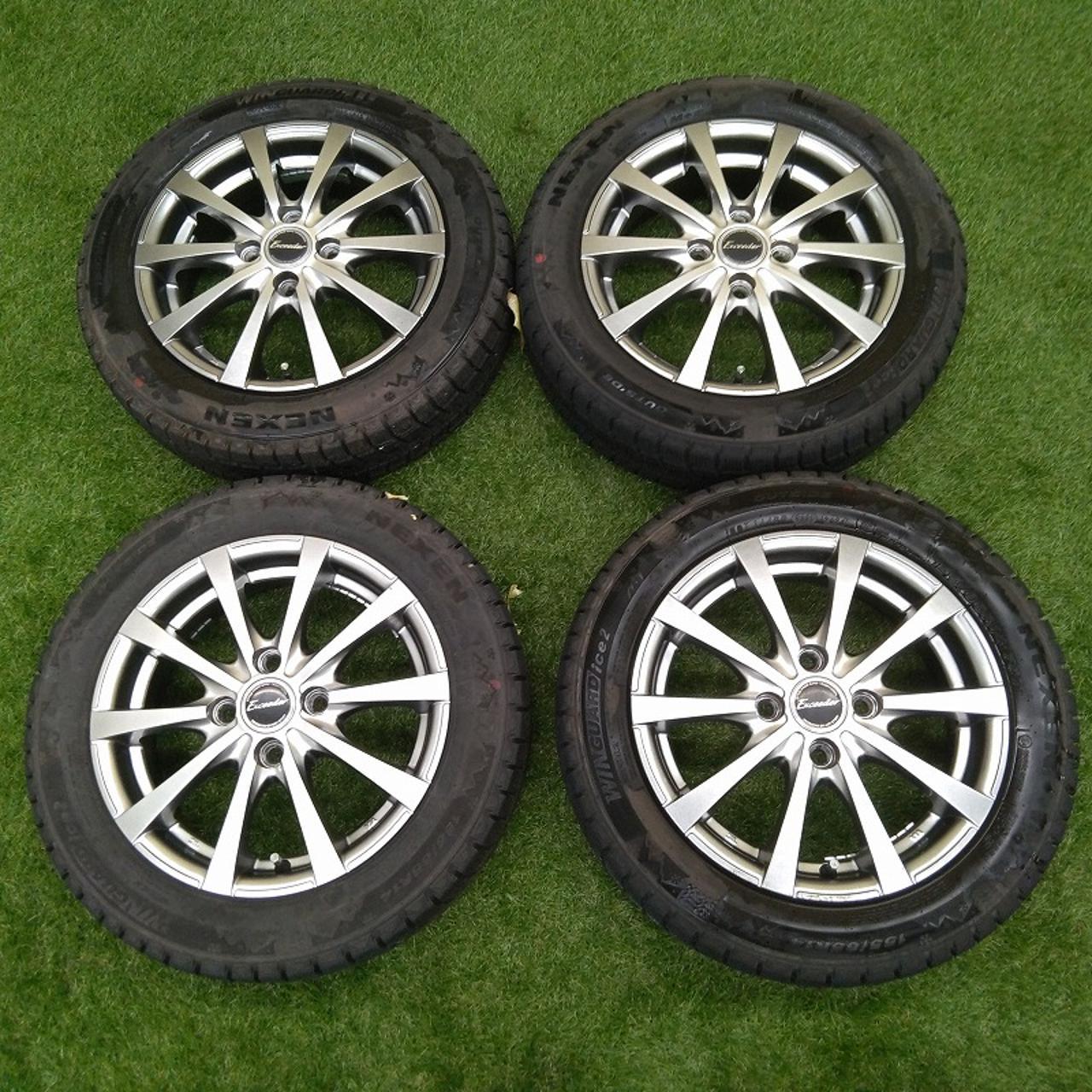 HOT STUFF Exceeder 14 inches aluminum wheels + NEXEN WINGUARD ice 2 155 / 65R14 Manufactured in 2024