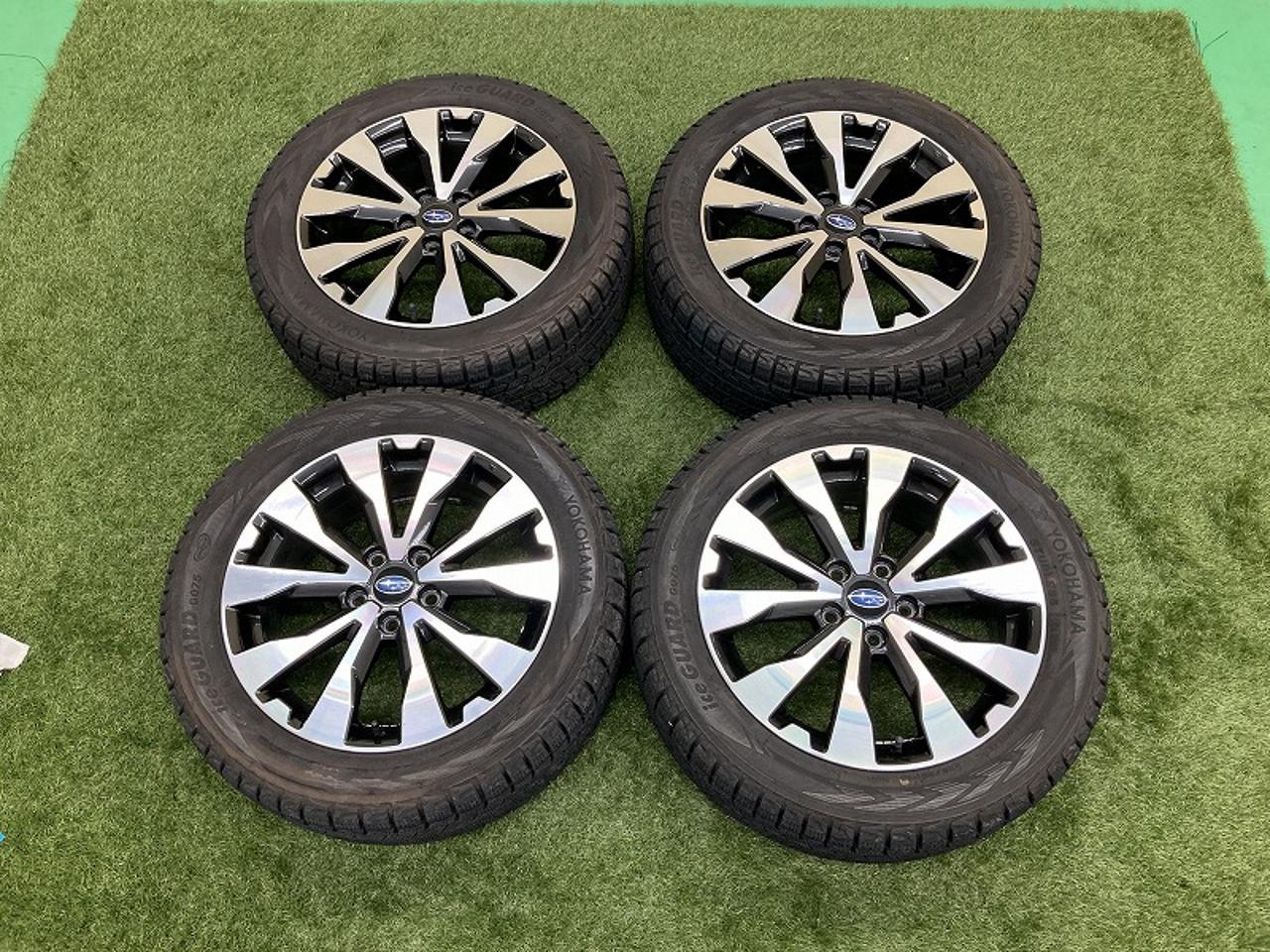 For use in laybacks and other applications!! Subaru genuine BS9/Legacy Outback Original aluminum wheel + YOKOHAMA iceGUARD G075 225 / 55R18 Manufactured in 2024
