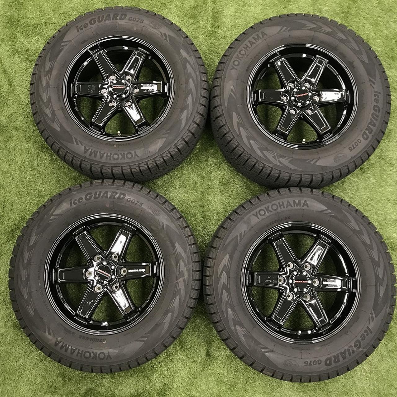 Weds KEELER TACTICS Gross black + YOKOHAMA iceGUARD SUV G075 Manufactured in 2024 4 pieces set
