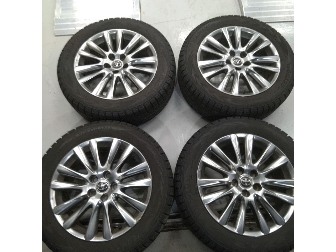 Toyota genuine 60 series Harrier wheels + YOKOHAMA iceGUARD G075