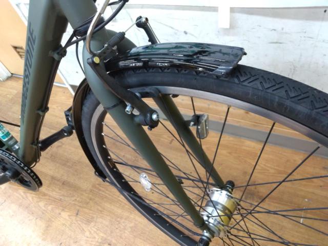 BRIDGESTONE TB-1 2025 27インチ 外装7段変速 スポーツ系シティサイクル カーキ 480サイズ 適正身長155cm-