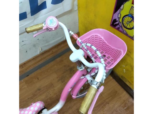 アイデス ミニーマウス 18インチ シングルギア キッズ自転車 ピンク