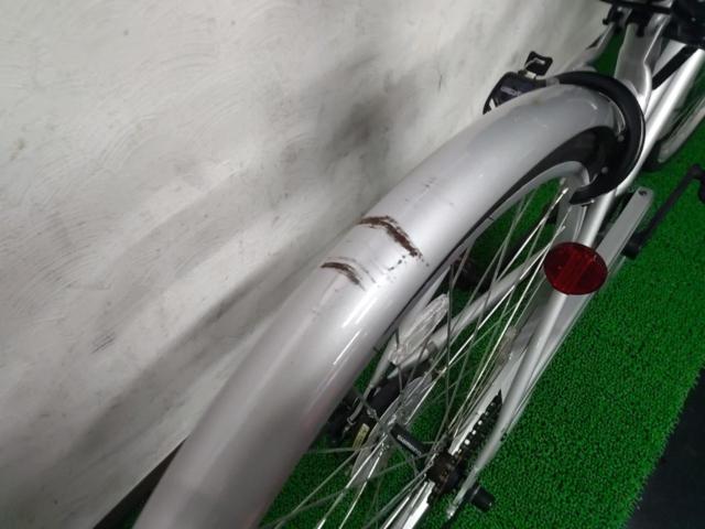 サイクルベースあさひ AFFICHE 27×1-3/8インチ シングルギア シティサイクル シルバー