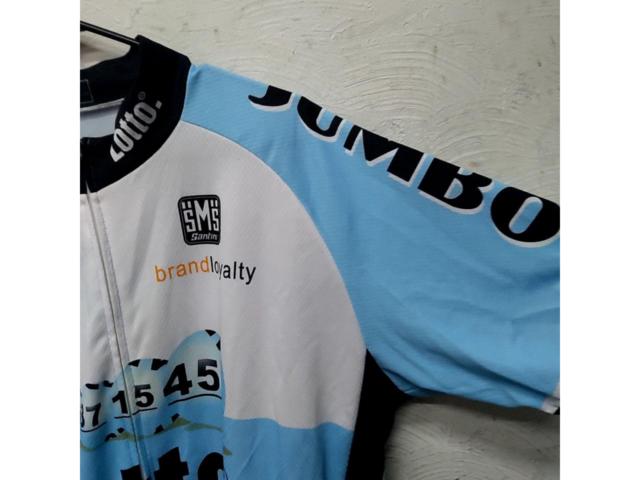 サイズ:XXXL SANTINI LOTTO JUMBO 半袖チームジャージ スカイブルー