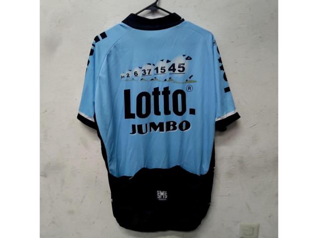 サイズ:XXXL SANTINI LOTTO JUMBO 半袖チームジャージ スカイブルー