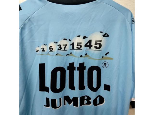 サイズ:XXXL SANTINI LOTTO JUMBO 半袖チームジャージ スカイブルー