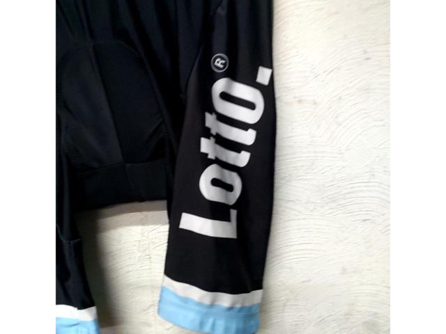 サイズ:XXXL SANTINI LOTTO JUMBO チームサイクルパンツ ブラック