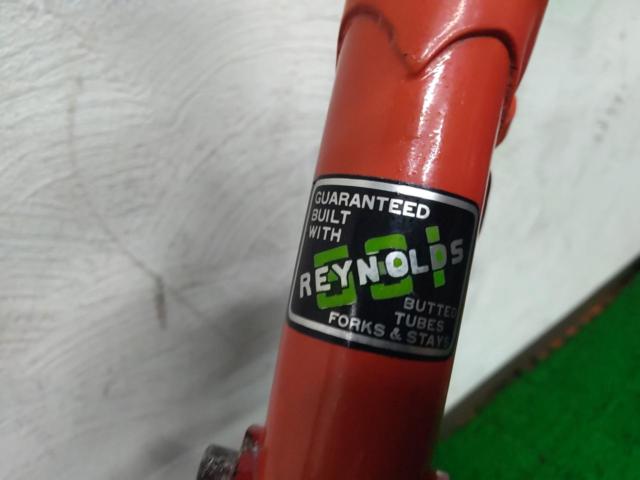 安全自転車 ANZENBICYCLE REYNOLDS531 650A ヴィンテージクロモリフレームセット オレンジ