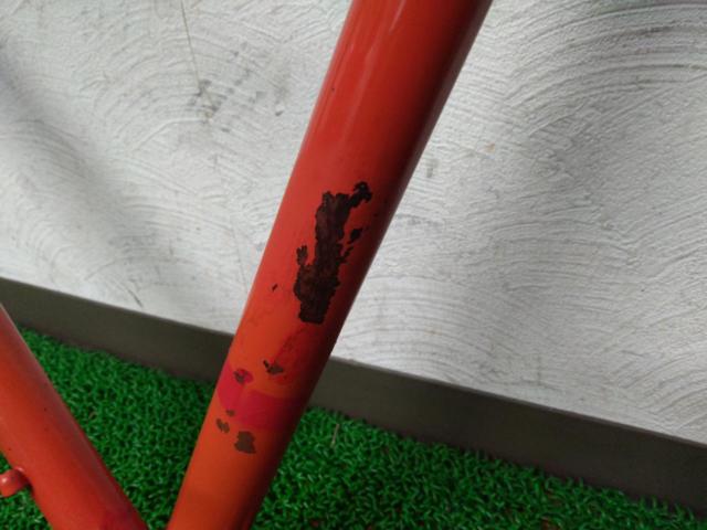 安全自転車 ANZENBICYCLE REYNOLDS531 650A ヴィンテージクロモリフレームセット オレンジ
